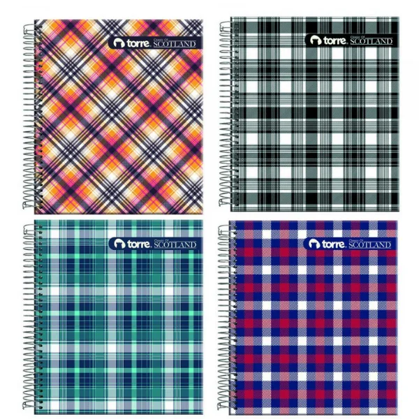 CUADERNO POCKET 12X15CM MAT 7MM ESCOCES 100HJS TORRE 22732
