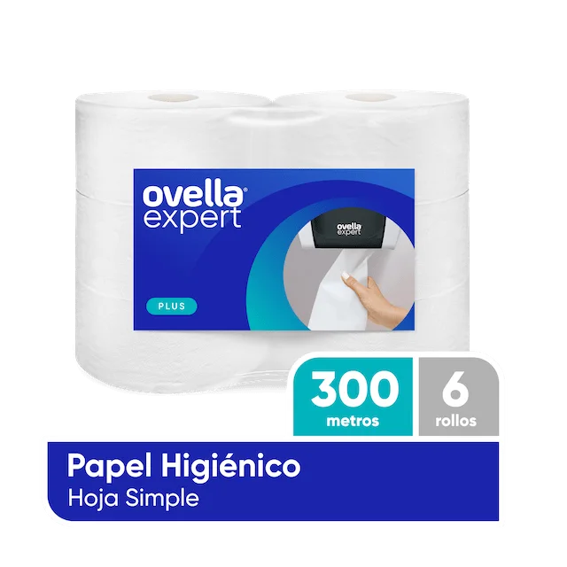 PACK 2 TOALLA PAPEL JUMBO OVELLA 300 MT