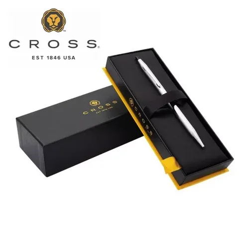 BOLIGRAFO CROSS SATIN CHROME AT0082-14 PLATEADO