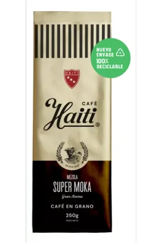 CAFE 250GR GRANO SUPER MOKA 3 HAITI