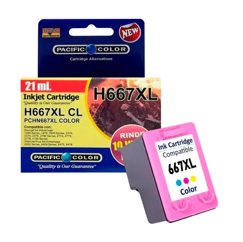ALTERNATIVO HP 667XL COLOR PACIFIC 22ML