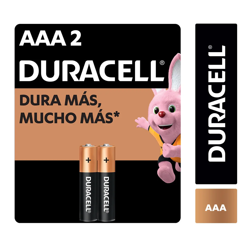 PACK 2 PILAS AAA DURACELL
