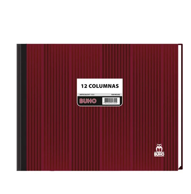 LIBRO 12 COLUMNAS 100 HJS ART 172 BUHO