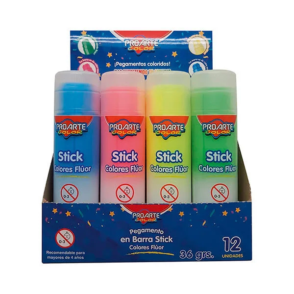ADHESIVO BARRA 36GR FLUOR PROARTE 34606-3
