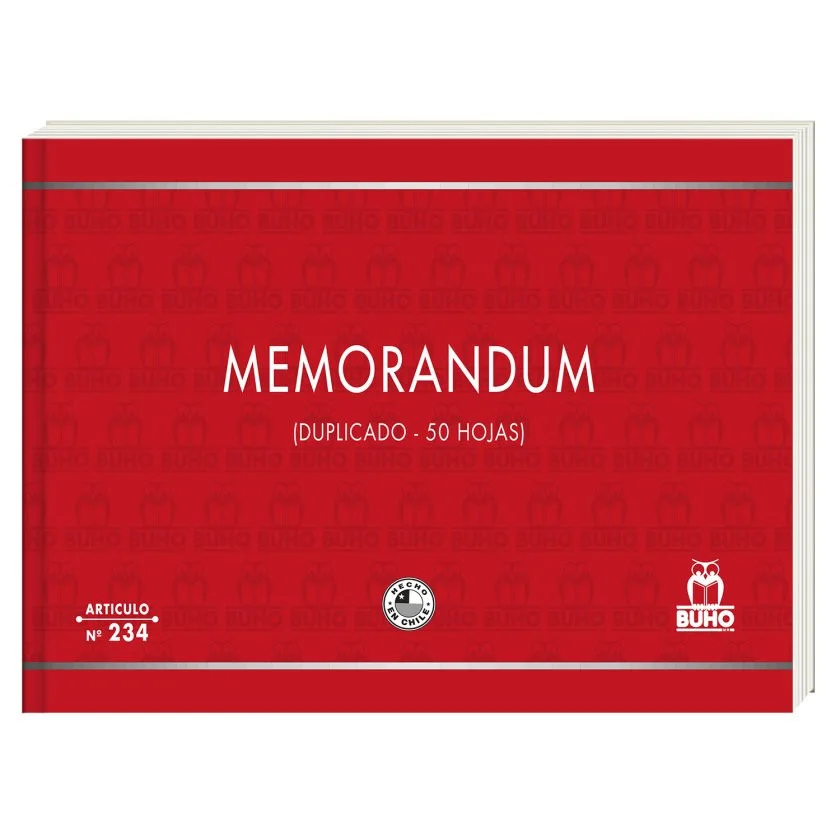 MEMORANDUM DUPLICADO 50 HJS ART 234 BUHO