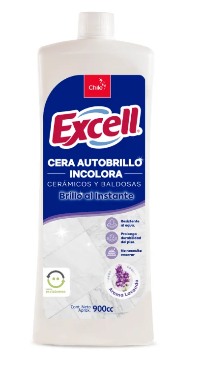CERA LIQUIDA 900CC INCOLORA AUTOBILLO EXCELL LAVANDA