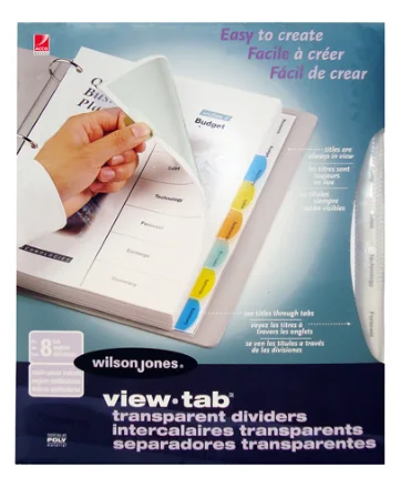 SEPARADOR CARTA POLIPROTILENO 8 DIVISIONES COLOR WJ 20786