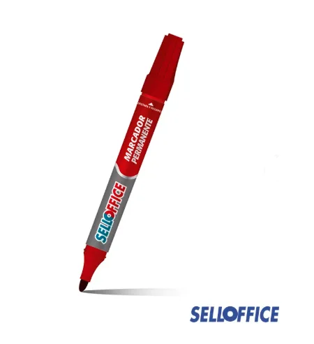 PLUMON PERMANENTE ROJO P.REDONDA SELLOFFICE NVO