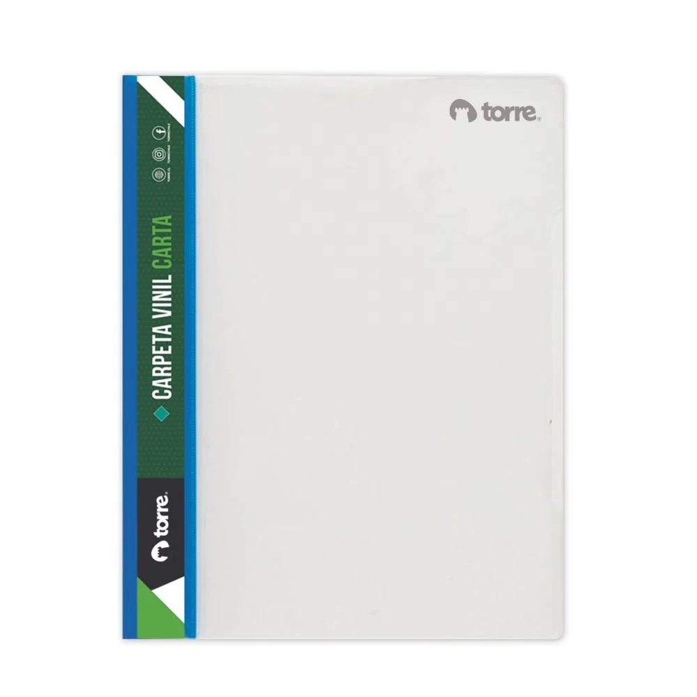 CARPETA CARTA VINIL FAST AZUL TORRE 31154