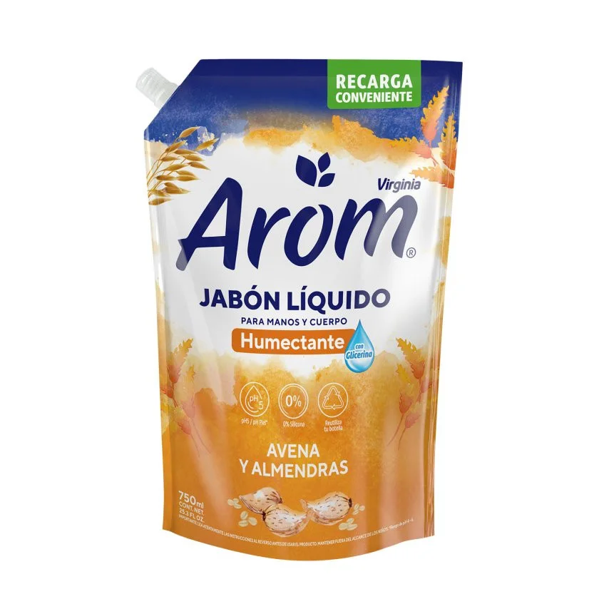 JABON LIQUIDO 750ML AROM AVENA Y ALMENDRAS
