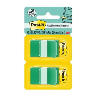 BANDERITAS 3M VERDE 100UN 680-GN2 2UNIDADES