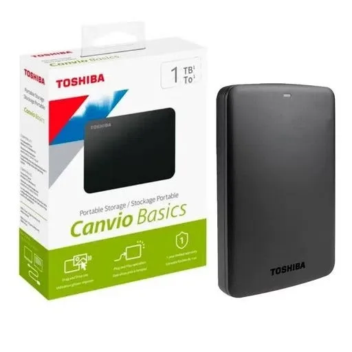 DISCO DURO EXTERNO TOSHIBA 1 TB CANVIO BASIC A5