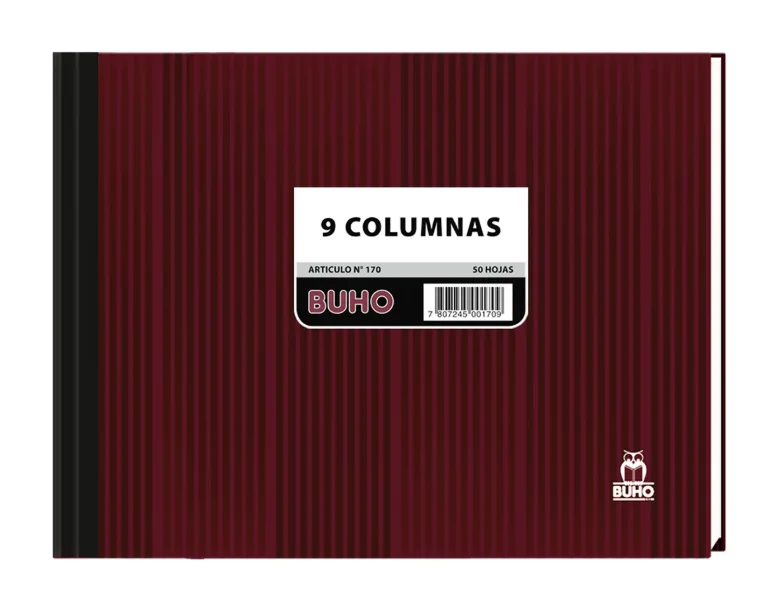 LIBRO 9 COLUMNAS 50 HJS ART 170 BUHO