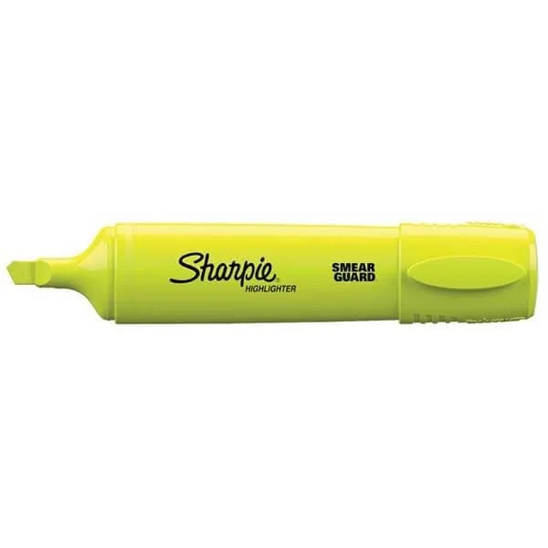 DESTACADOR AMARILLO SHARPIE SMEAR GUARD