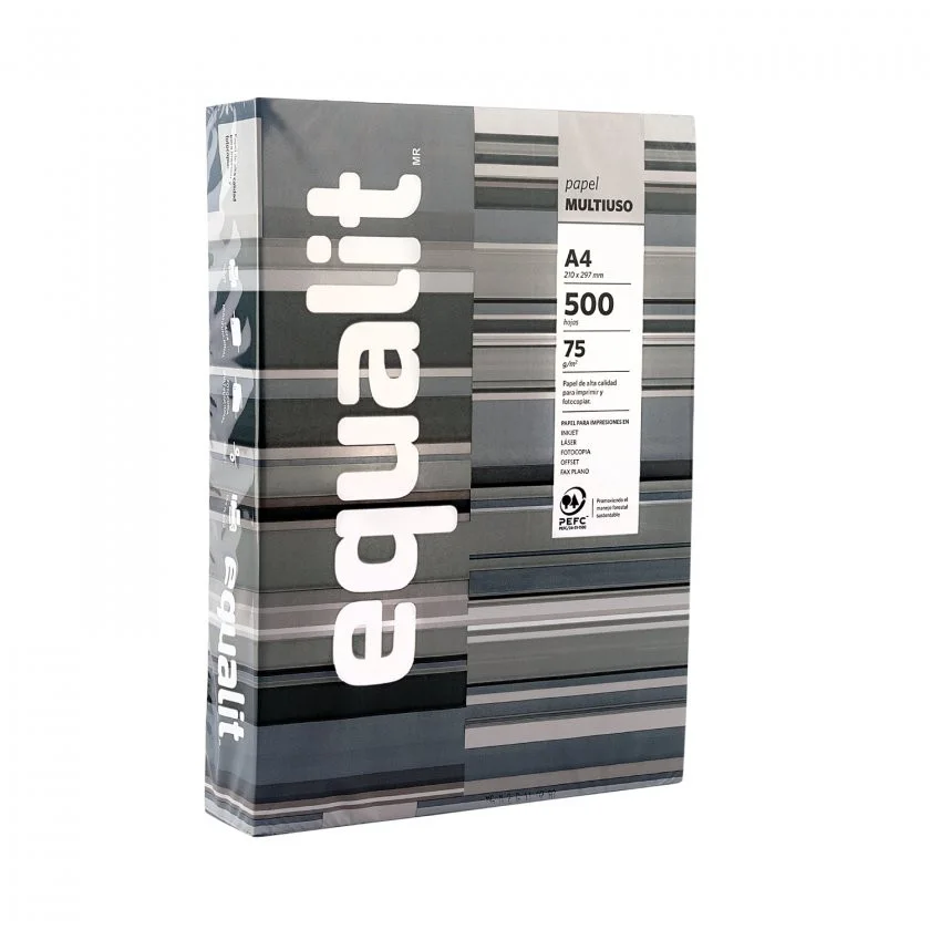 RESMA DE PAPEL A-4 EQUALIT 75GR 500HJS