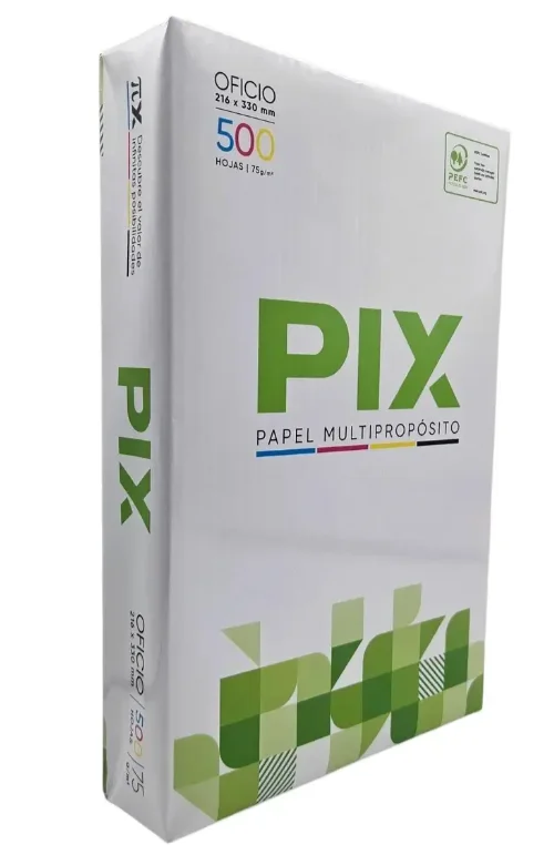 RESMA DE PAPEL OFICIO 75GR PIX 500HJS
