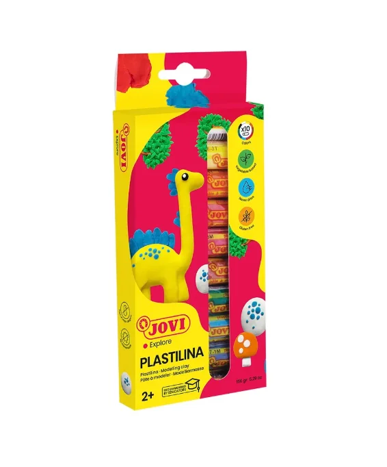 PLASTICINA 15 COL REDONDA JOVI 90/15