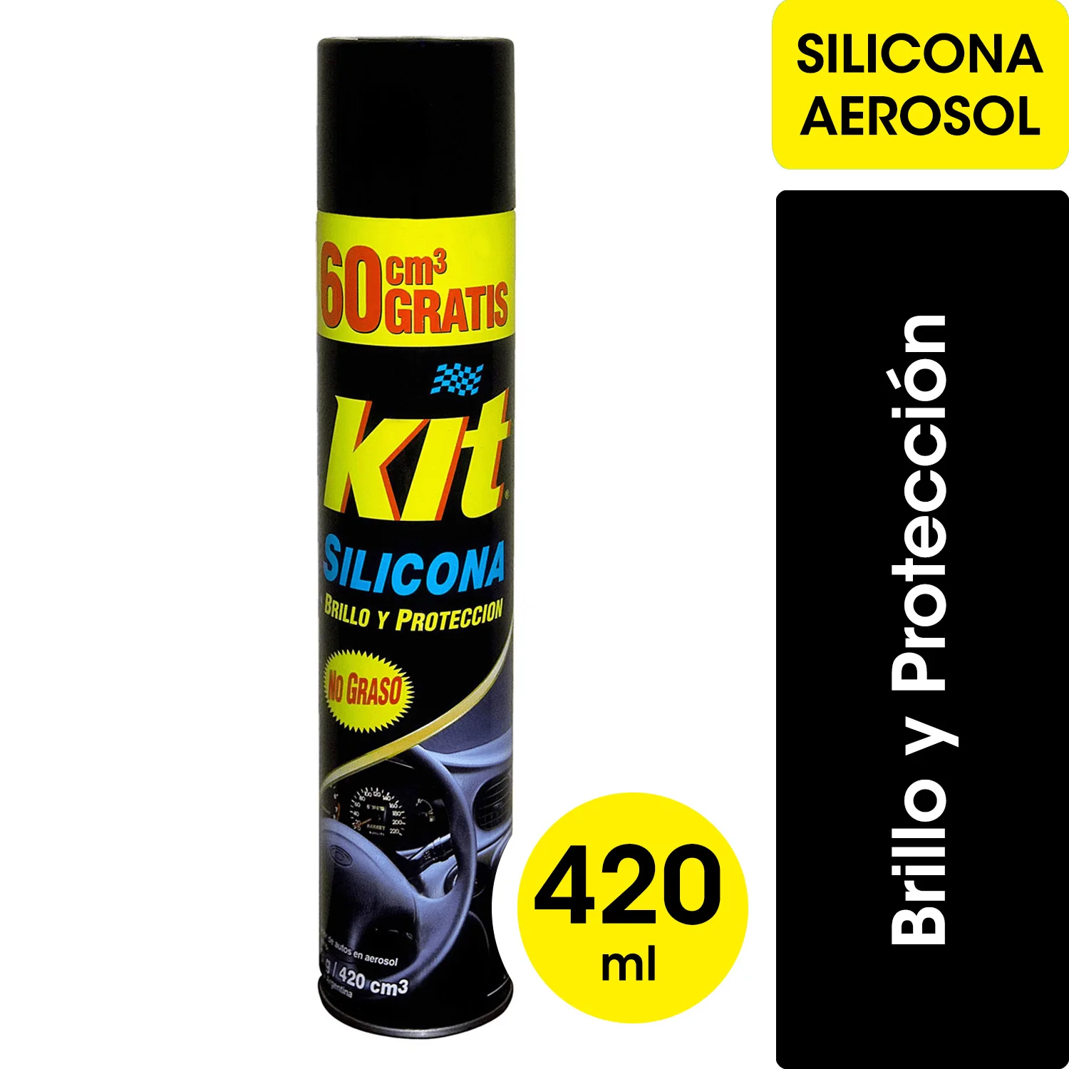 SILICONA SPRAY AUTO KIT 480CCi