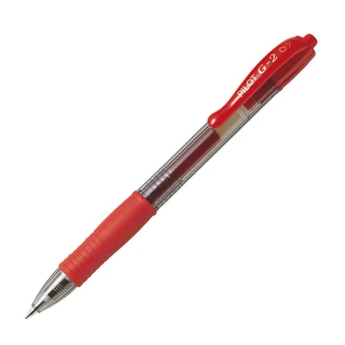 LAPIZ TINTA GEL 0.7 PILOT G2 ROJO RETRACTILi