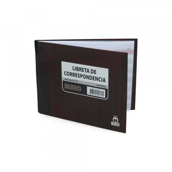 LIBRETA CORRESPONDENCIA 100 HJS ART 181 BUHO i