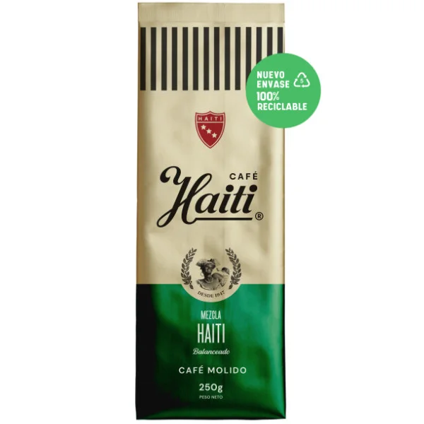CAFE 250GR MOLIDO MEZCLA HAITI (VERDE)