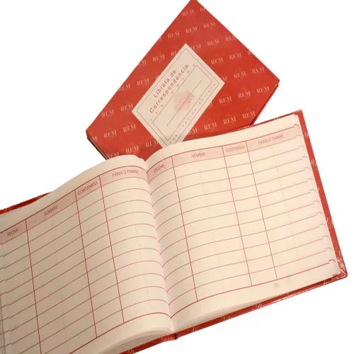 LIBRETA CORRESPONDENCIA 100 HJS REM MAX 22,5CM X 16,7CM