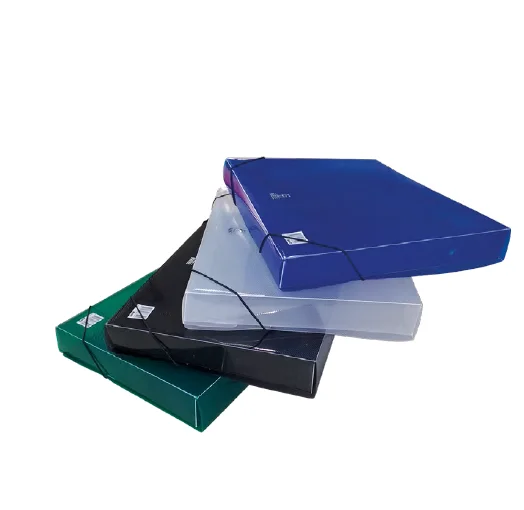 CAJA CARPETA CON ELASTICO OFICIO PLASTICA 36849 COLORES SURTIDO BUHO