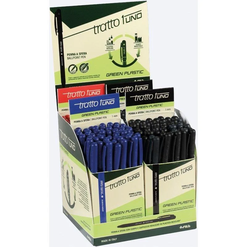 LAPIZ PASTA TRATTO 1 GREENPLASTIC AZUL ECOLOGICO