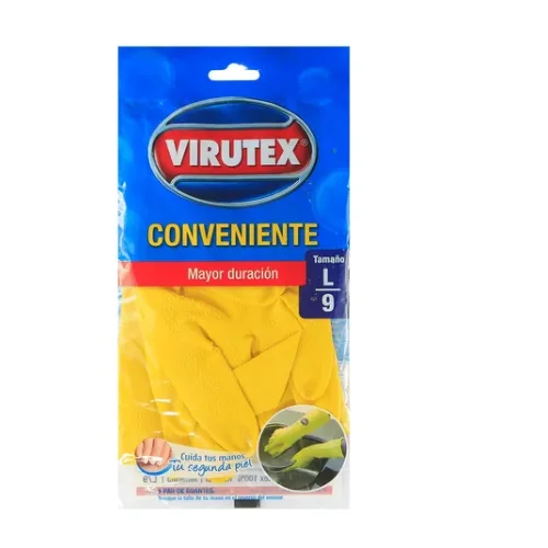 GUANTES DE GOMA L VIRUTEX PRO L N9 0.4i