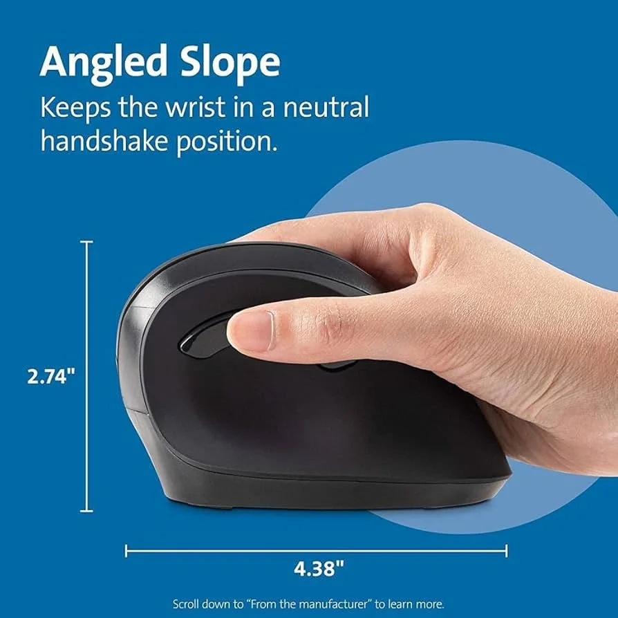 MOUSE VERTICAL INALAMBRICO KENSINGTON K75501 ERGONOMETRICO