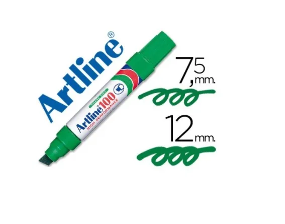 PLUMON PERMANENTE ARTLINE 100 JUMBO VERDE P. BISEi