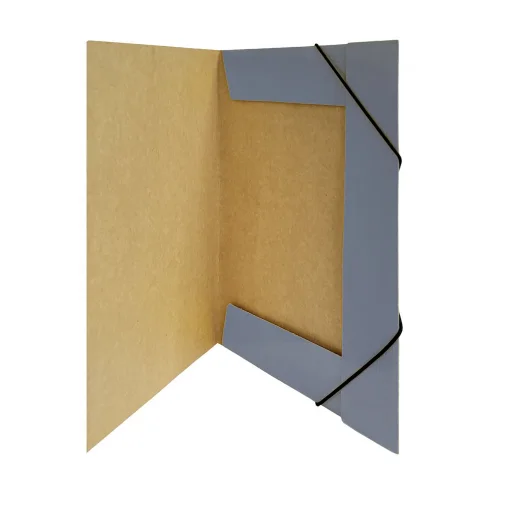 CARPETA CON ELASTICO CARTON PLATA BUHO 5007