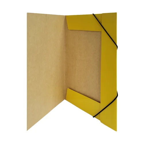 CARPETA CON ELASTICO CARTON AMARILLA BUHO 5009