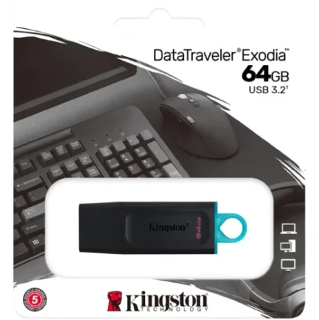 PENDRIVE 64GB KINGSTON EXODIA 3.2
