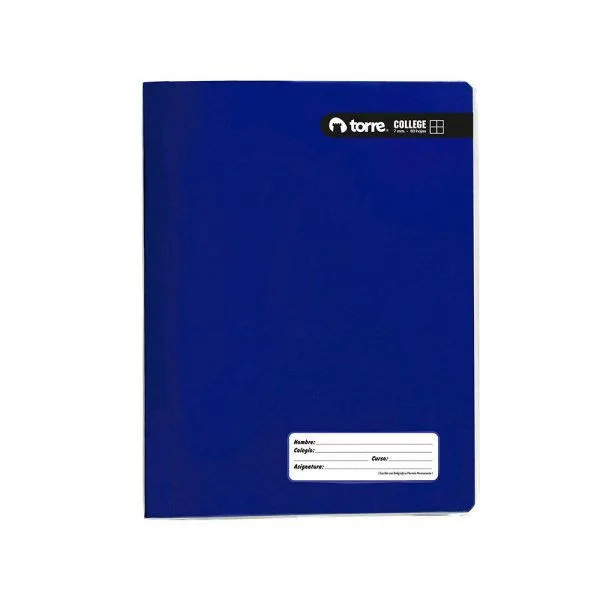 CUADERNO COLLEGE 100HJS 7MM COLOR360 TORRE.28785i