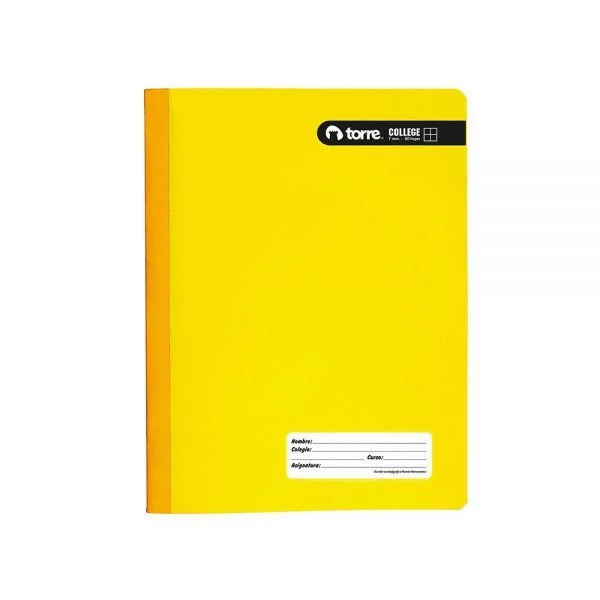 CUADERNO COLLEGE 100HJS 7MM COLOR360 TORRE.28785i