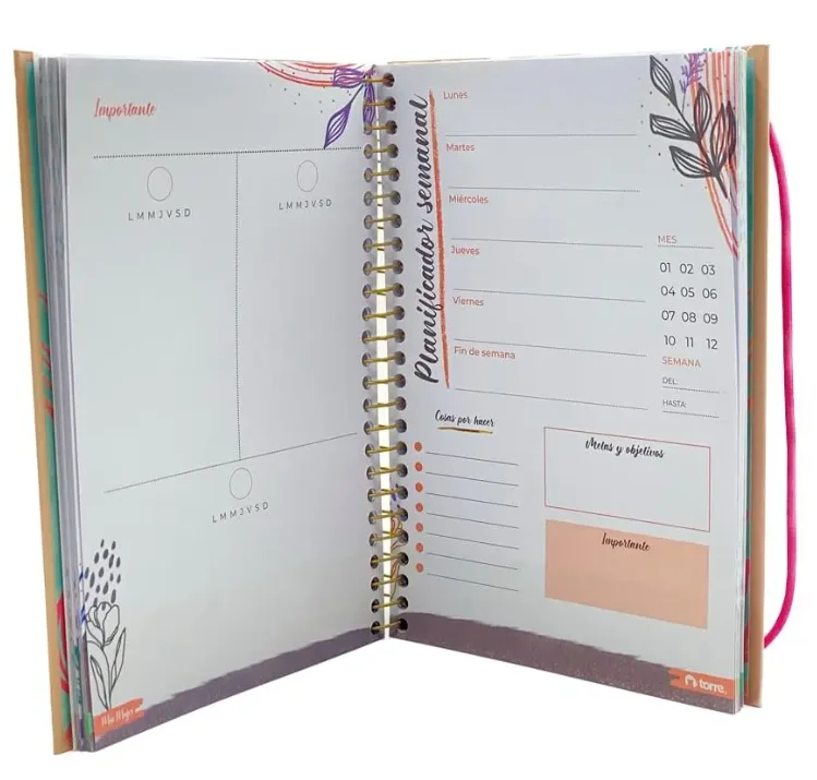 AGENDA PLANNER TORRE.MAS MUJER DIA VISTA 25248