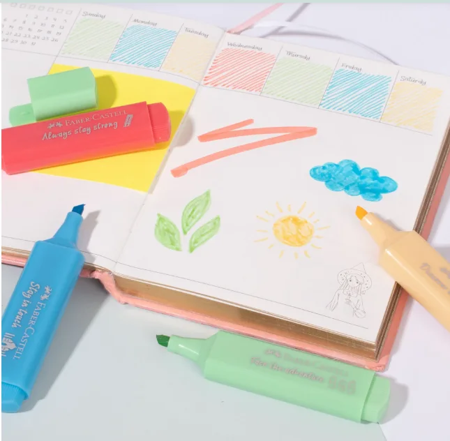 SET 4 DESTACADORES PASTEL FABER CASTEL 254625