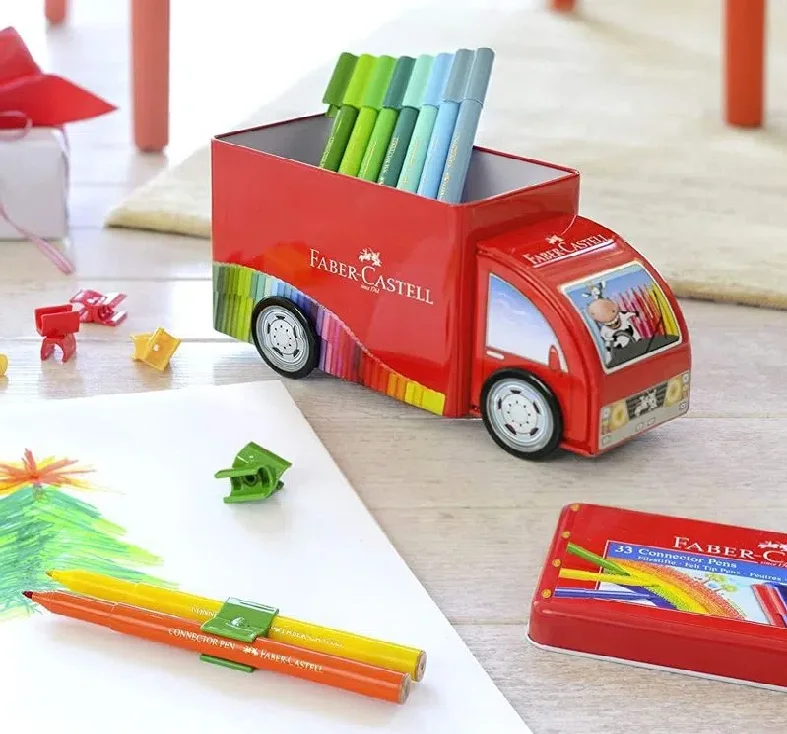 SET 33 PLUMONES COLOR FABER CAMION 155072