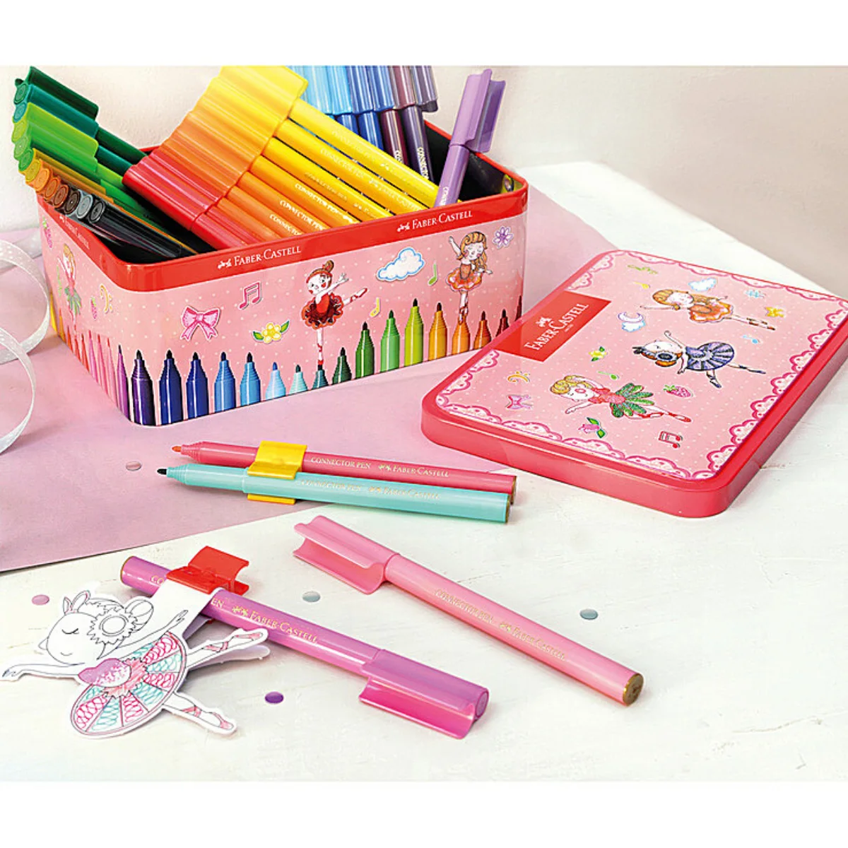 SET 25 PLUMONES FABER 155095 BAILARINA MUSICA