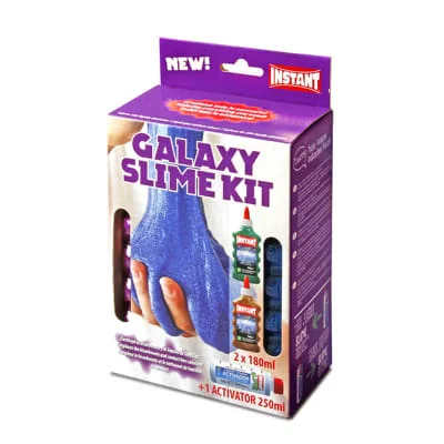 SLIME KIT GALAXY 2 180ML 1 ACTIVADOR 250ML INSTANi