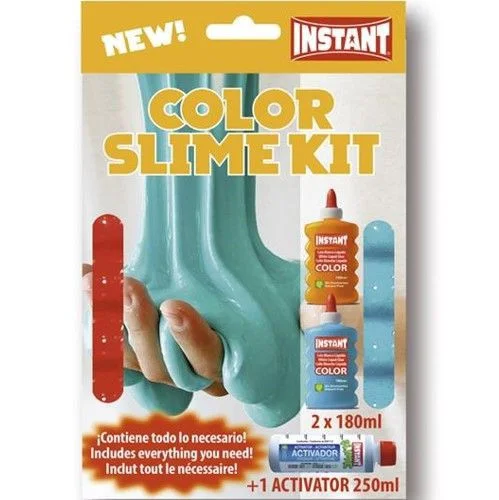 SLIME KIT COLOR 2 180ML 1 ACTIVADOR 250ML INSTANTi