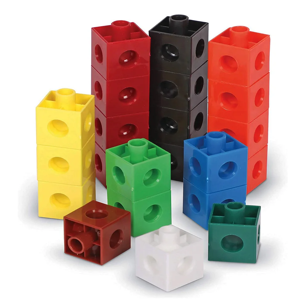 JUEGO CUBOS CONECTABLE 10 COL 100UND