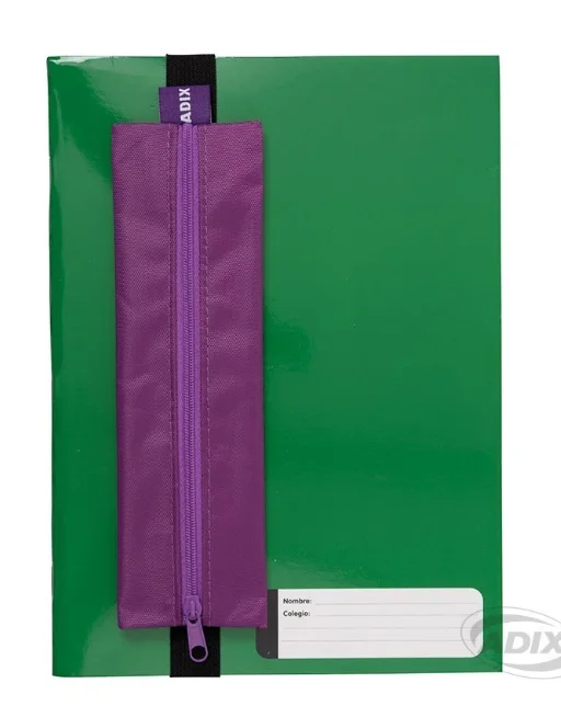 ESTUCHE C/ELASTICO PARA CUADERNO MORADO ADIX A503i