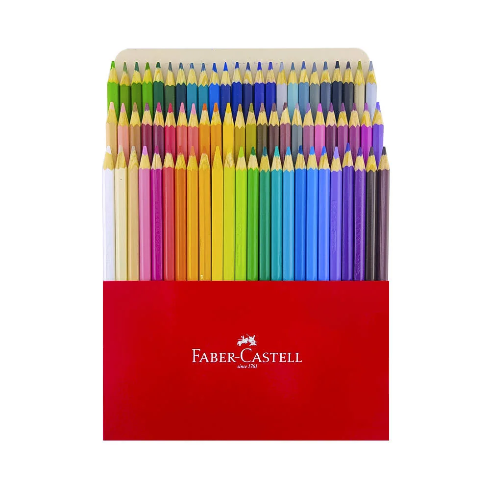 LAPIZ DE COLOR 72UN FABER CASTELL LARGO 112075
