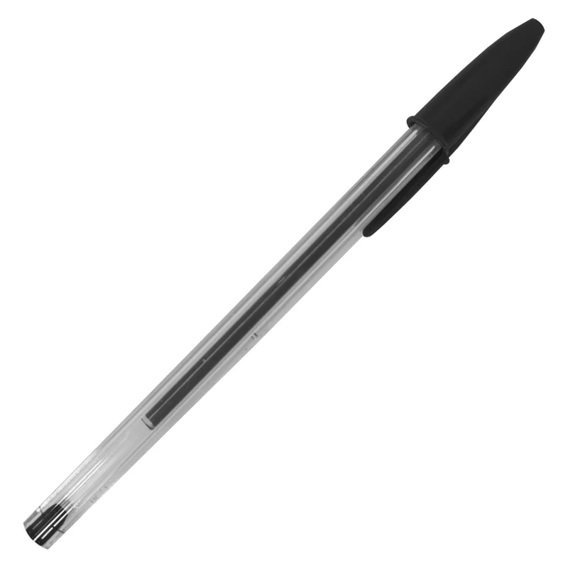 CAJA LAPIZ PASTA BIC MEDIANO NEGRO 50 UND