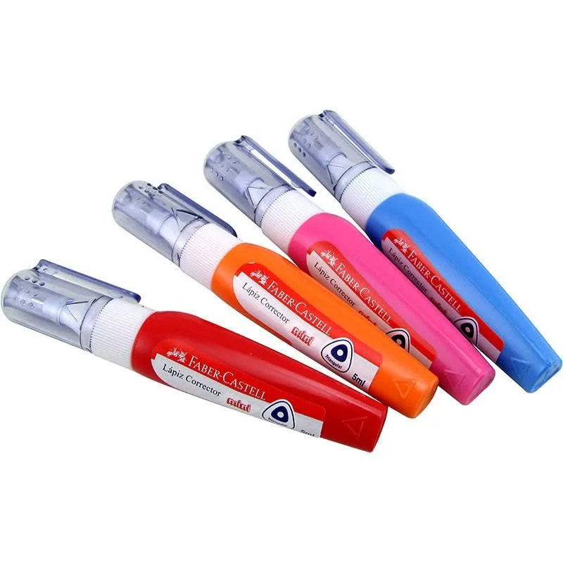 PACK MINI LAPIZ CORRECTOR FABER CASTELL 4 UNIDADES