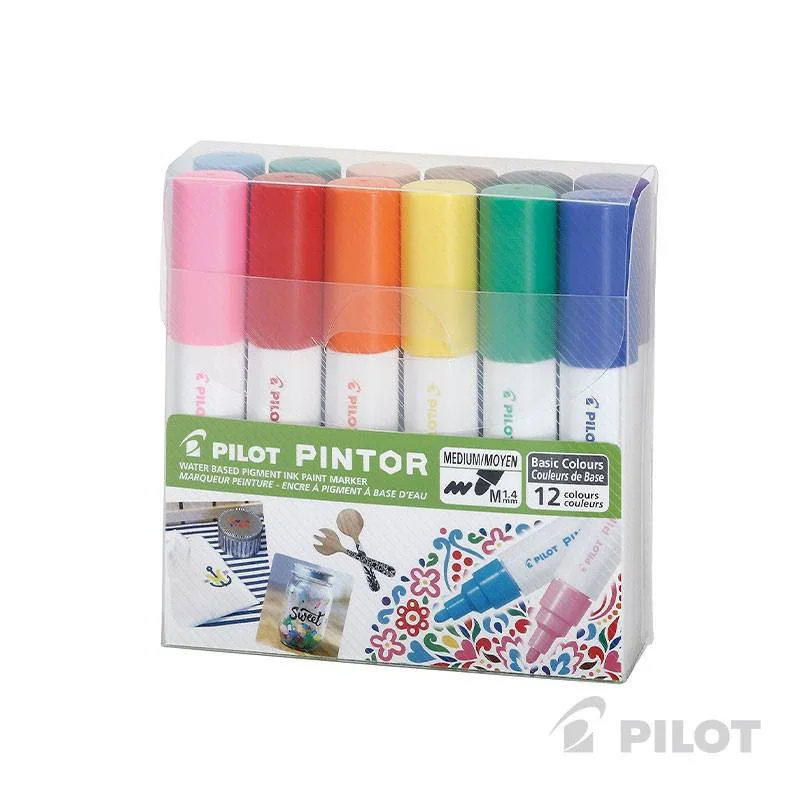 SET MARCADOR MULTIPLES SUPER PINTOR PILOT 12UN FINO