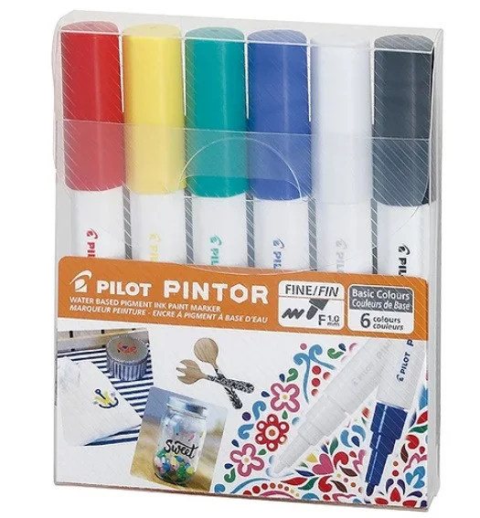 SET MARCADOR MULTIPLES SUPER PINTOR PILOT 6UN MEDIO