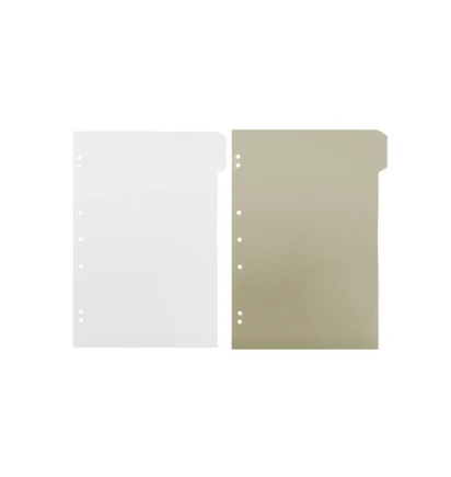 SEPARADOR OFICIO 6 DIV BLANCO CARTON SM ECOLOGICO